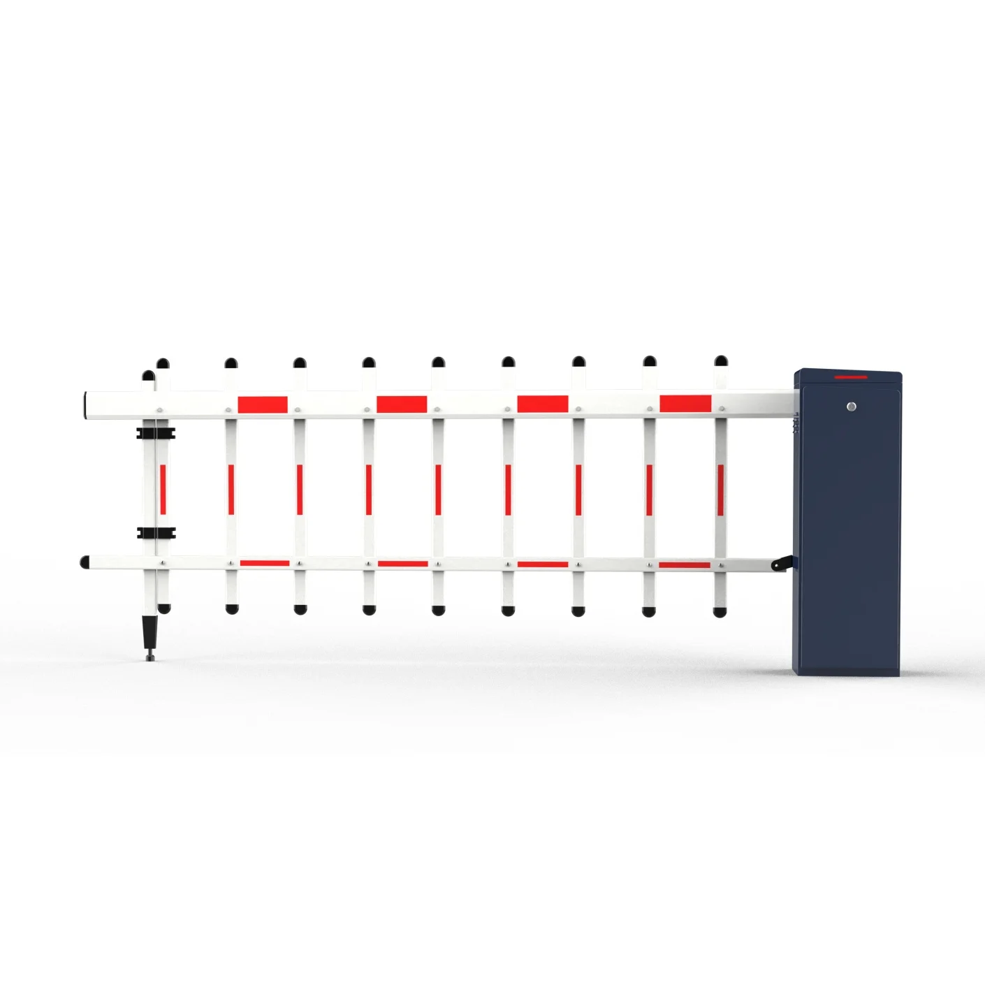 Barrera de Brazo Articulado DC para Peaje y Estacionamiento Exterior – Sistema Inteligente de Brazo Plegable para Control de Acceso Vehicular y Portón de Tránsito