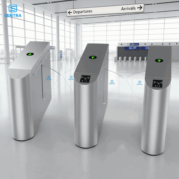 Molinete de Barrera Óptica Inteligente de Alta Velocidad con Control de Acceso Aeroportuario Integrado y Sistema Automatizado de Verificación de Tickets – Solución Premium de Aviación