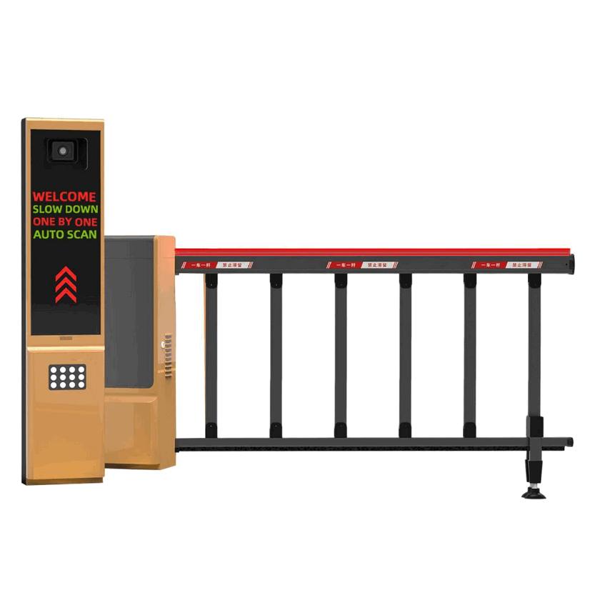 Terminal LPR de Estacionamiento Sin Personal con Pantalla LED de 4 Líneas y Sistema de Guía por Voz – Control de Acceso Vehicular Automatizado e Inteligente