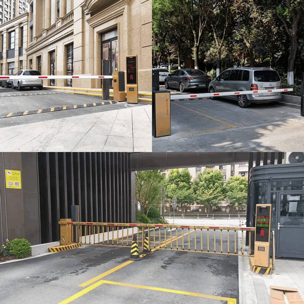 Barrera de Motor AC/DC para Estructuras de Estacionamiento Automatizadas Sin Personal – Sistema Inteligente de Doble Alimentación para Control de Acceso Vehicular2