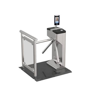 Barrera Batiente Automática para Edificios de Oficinas Modernos con Motor Sin Escobillas, Reconocimiento Facial y Escáner de Código QR – Sistema Inteligente de Acceso Biométrico2
