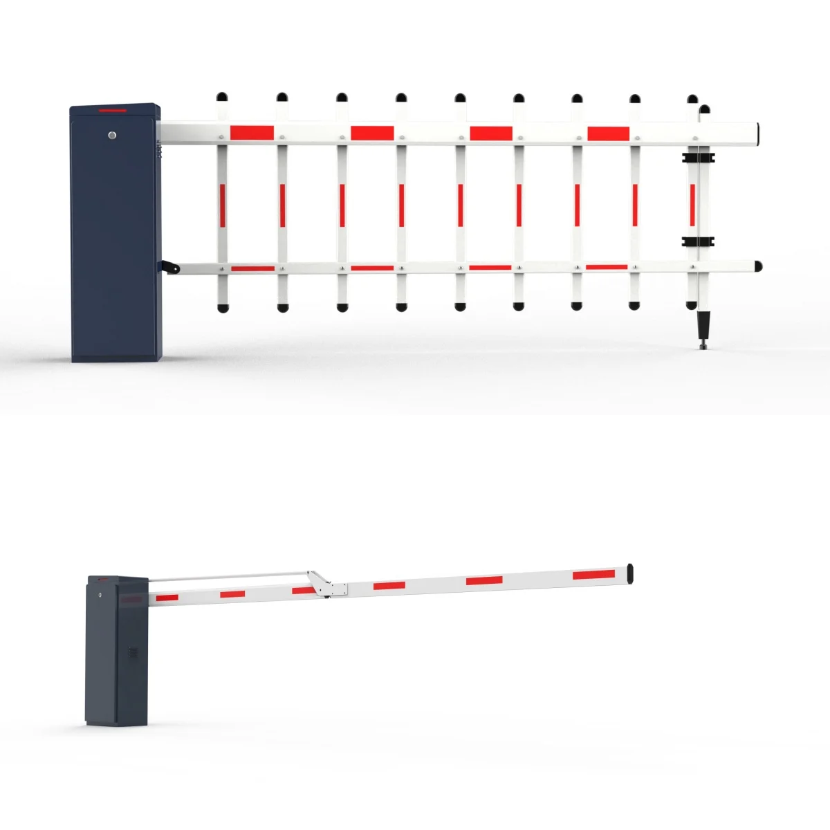 Barrera de Brazo Articulado DC de Acceso Rápido – Sistema Inteligente de Brazo Plegable para Gestión Vehicular y Portón de Tránsito