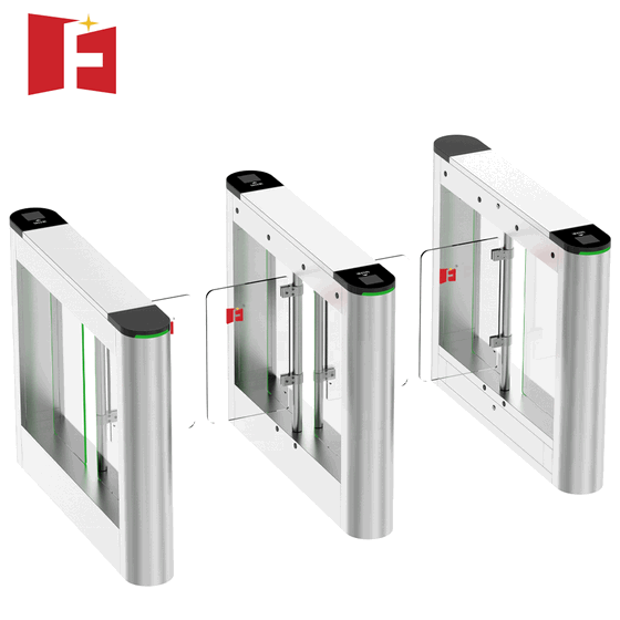 Molinete Batiente Óptico de Acero Inoxidable 304 – Sistema Integrado de Reconocimiento Facial y Control de Acceso RFID