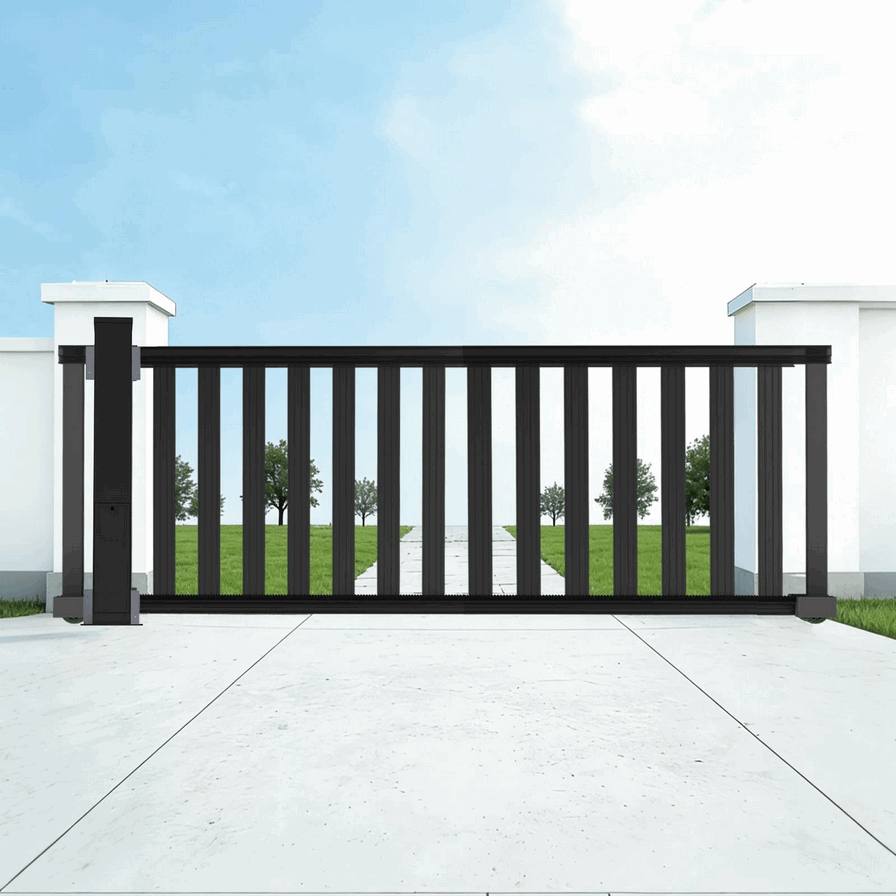 Servicios Profesionales de Instalación de Portones Corredizos para Villas de Lujo – Paquete Completo Premium de Motor Automático para Propiedades de Alta Gama