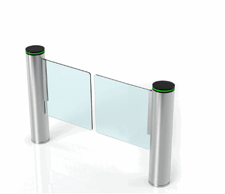 Barrera Batiente Automática de Doble Poste con Sensor de Inducción para Gestión de Ingreso Comercial – Sistema Inteligente de Control de Acceso para Supermercados1