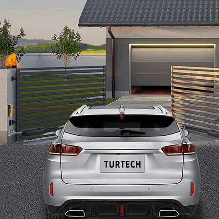 Kit Abridor de Portón Batiente Automático Turtech de 400 kg – Sistema de Motor Eléctrico de Servicio Pesado con Control Remoto de 30 m para Seguridad Residencial y Comercial1